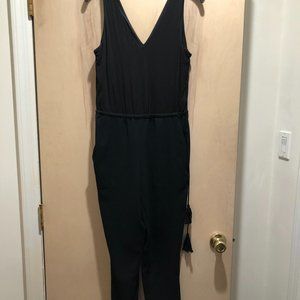 LOFT Black Sleeveless Jumpsuit